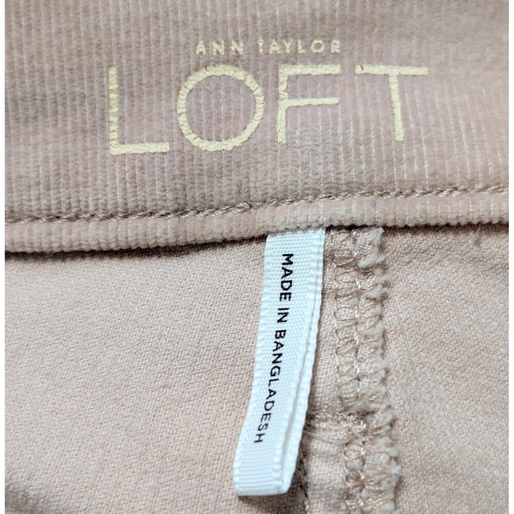 Ann Taylor Loft Size 12 Corduroy Jeans Modern Skinny Dusty Rose Stretch Casual - Picture 4 of 8